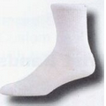White Heel & Toe Quarter Sock w/ Mesh Upper & Arch Support (10-13 Large)